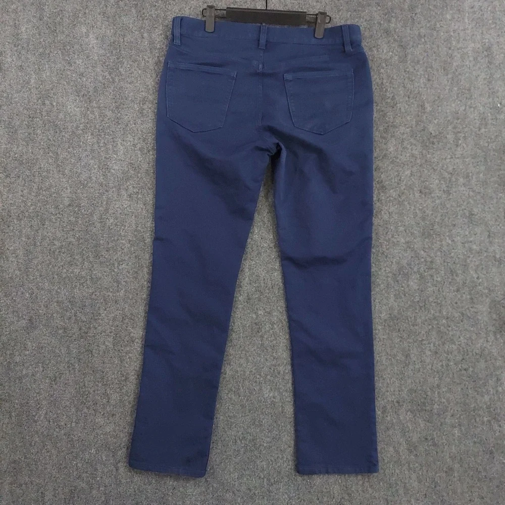 Banana Republic Traveler Pants Men 33x32 Navy Blue Slim Fit Stretch Chino